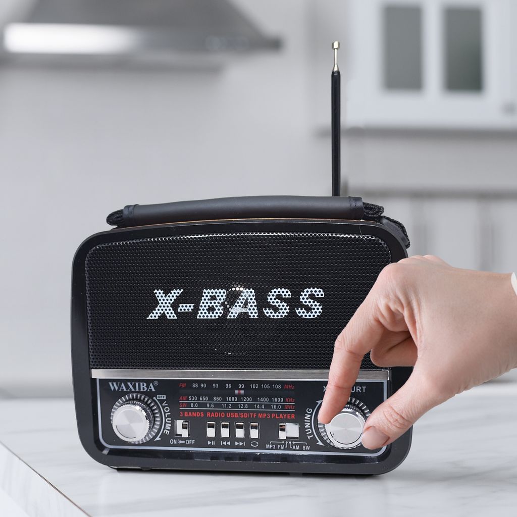 Radio Klassische Retro Lautsprecher mit LED Licht Vintage Produktbild 4