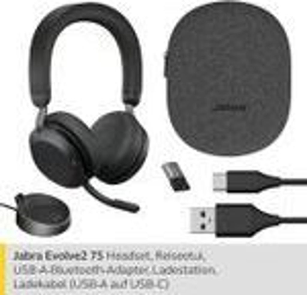 Jabra Evolve2 75 - Headset - On-Ear - Bluetooth Produktbild 14
