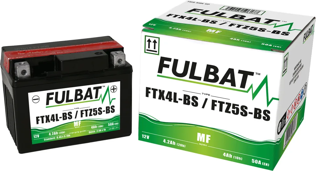 Batteria Moto FULBAT FTX4L-BS 12V 3Ah | Massima Potenza Avviamento MF