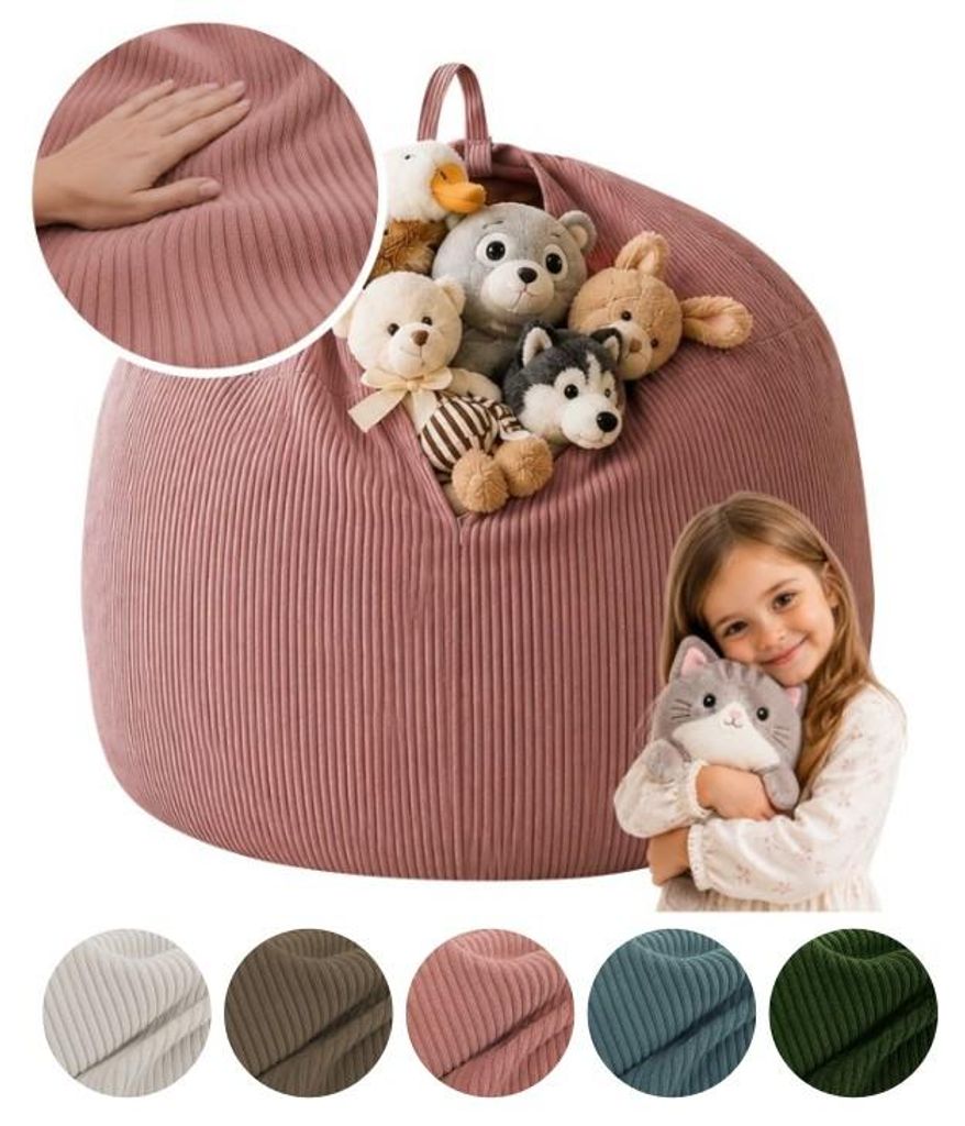 MEBLE ODNOWA, Kinder-Pouf, Spielzeug-Organizer, Produktbild 