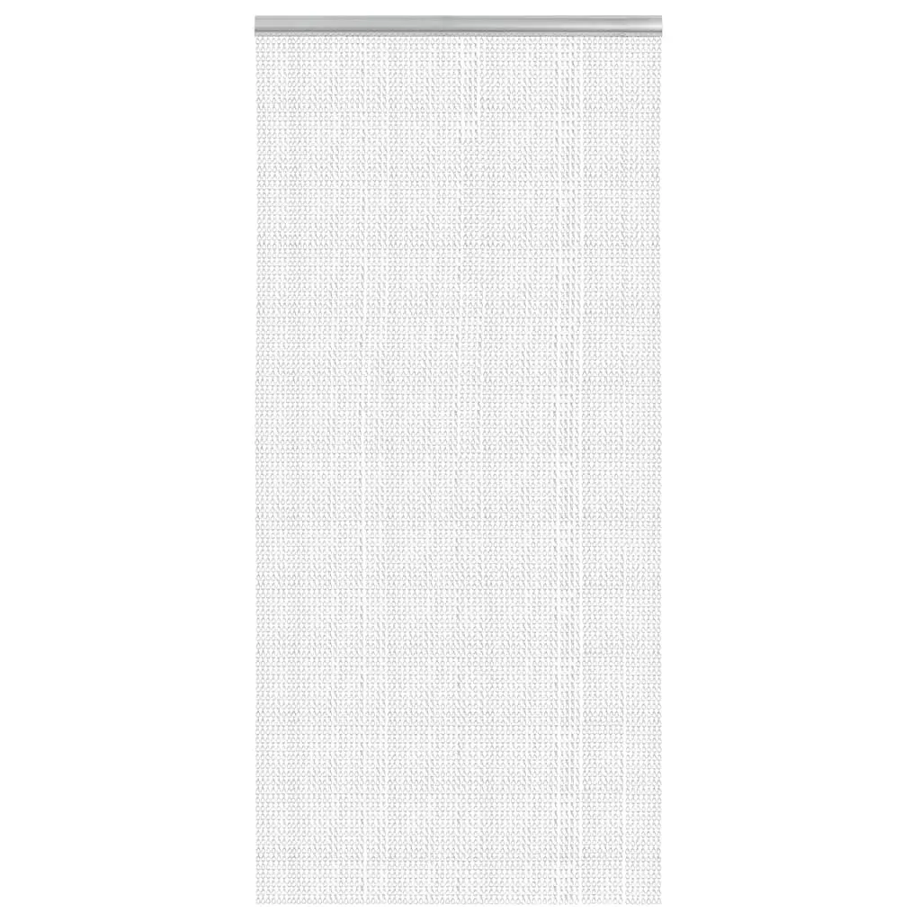 vidaXL Rideau de porte en chaînes 100x226 cm aluminium résistant argent