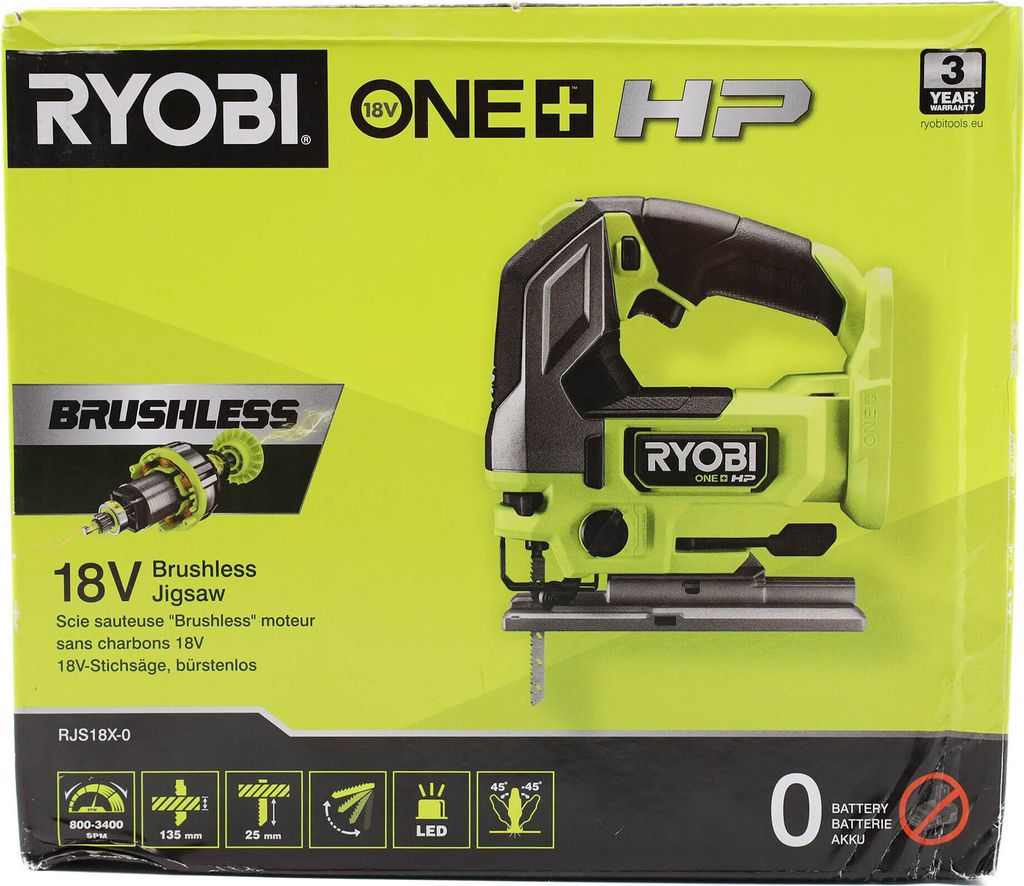 RYOBI 18 V ONE+ HP RJS18X-0 Seghetto alternativo a batteria Immagine del prodotto 