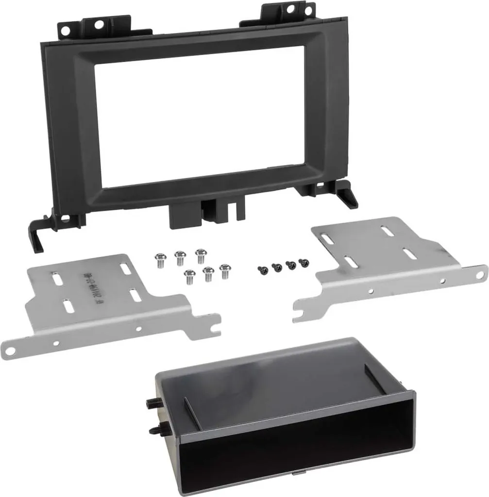 Mascherina Autoradio 2 DIN Mercedes Sprinter VW Crafter con Cassetto