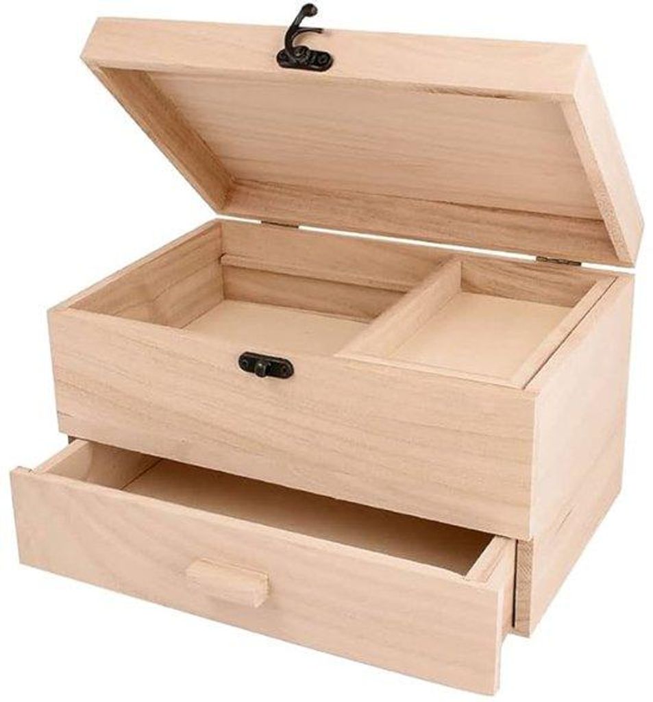 Leichtes Nähkästchen aus Balsaholz 1 Stück