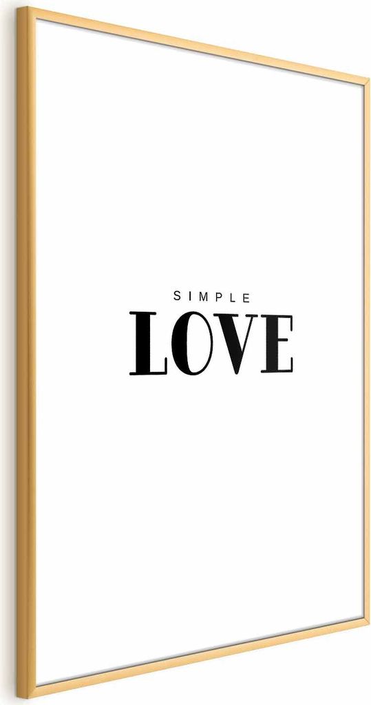 Posterpapier Poster - Simple Love 21x30 cm Text m-A-0866-ao-a
