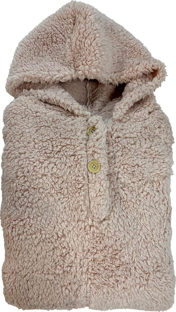 Antonio Kuschel Hoodie Teddy Oversize Taupe : taupe-37 Farbsortierung: taupe-37