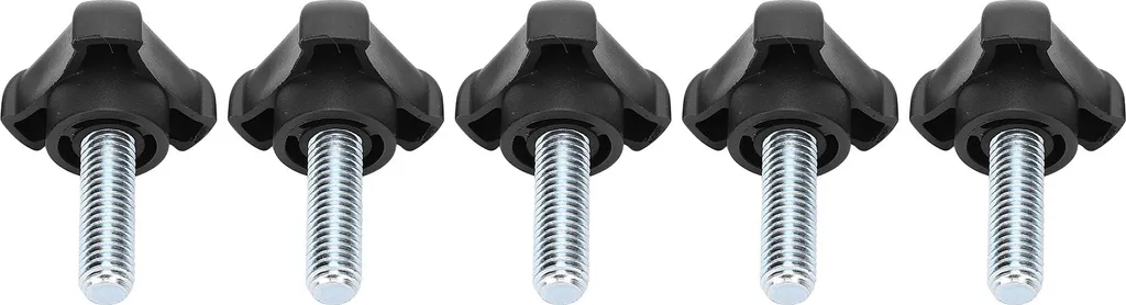Kit 5 Manopole Triangolari Premium M10 30mm - Grip Alta Resistenza