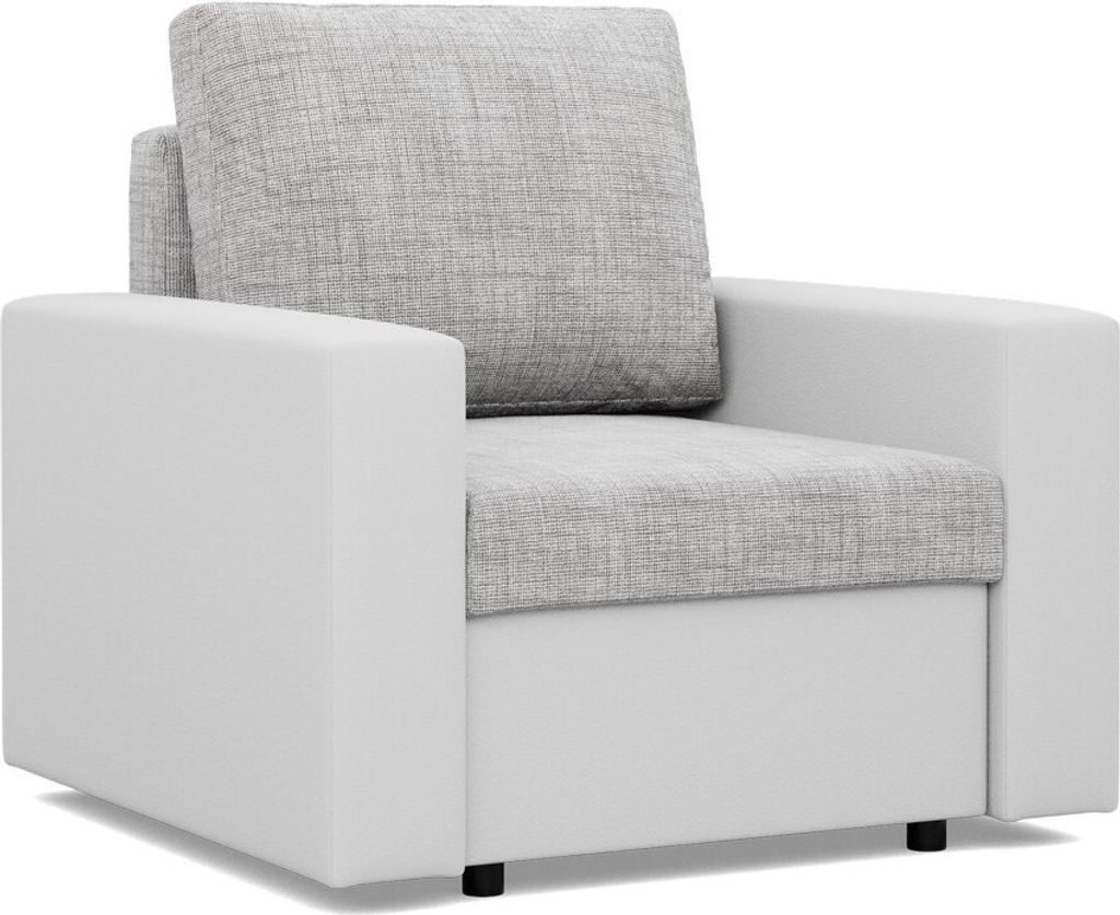 Loungesessel für das Wohnzimmer LUNA, Grau + Grau