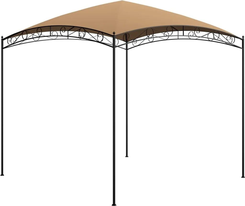 Pavillon pour Réceptions Extérieures 3x3 m Ombrage Taupe Qualité - 5