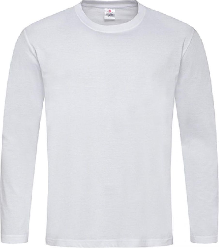 Stedman ST2500 | Classic Long Sleeve Herren T-Shirt - Farbe: White - Größe: XXL