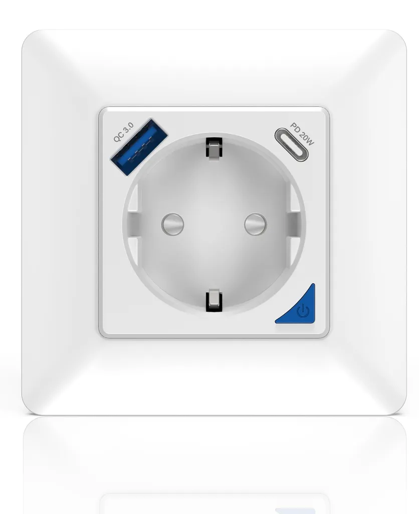 Prise Intelligente Immax NEO Smart Type F Zigbee avec USB-C PD 20W