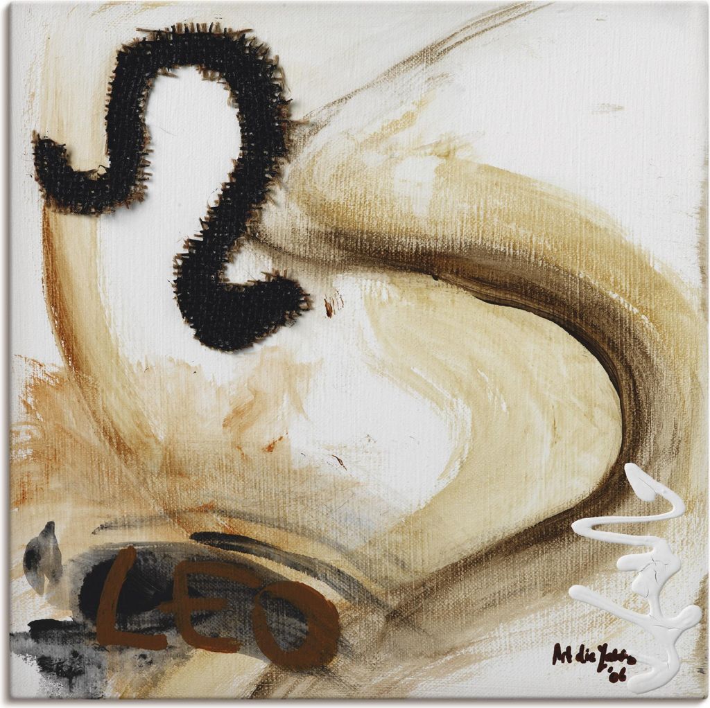 ARTland Leinwandbild Löwe Größe: 40x40 cm Produktbild 