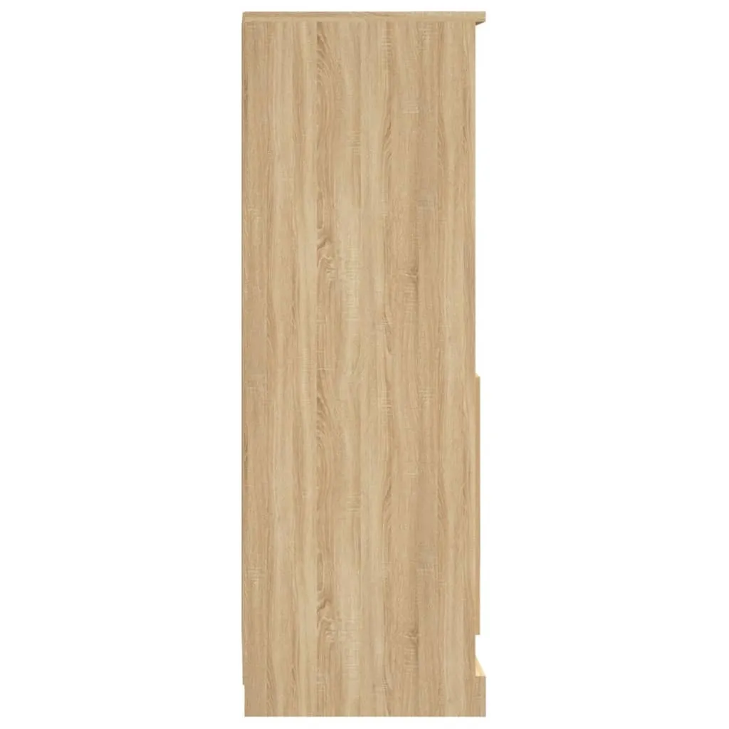 vidaXL Credenza Rovere Fumo 73,5x35x75 cm in Legno Multistrato