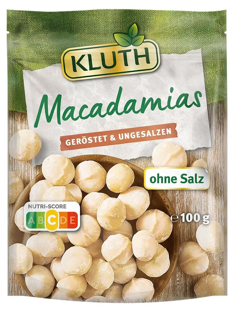 Kluth macadamias prażone i niesolone chrupiące przekąski Zdjęcie produktu 