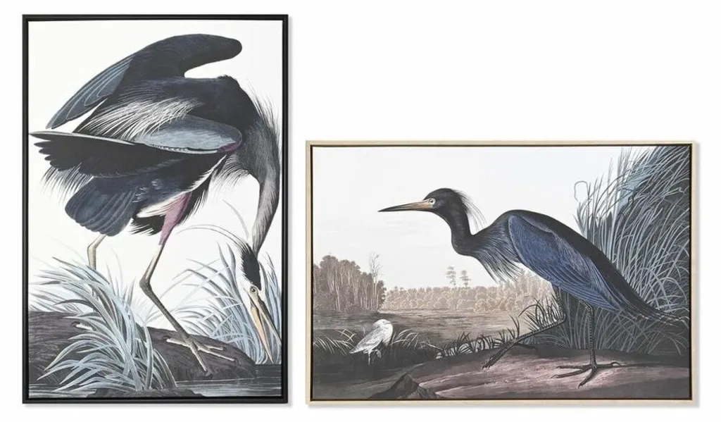 Comment Habiller un Grand Mur ? Lot 2 Peintures sur Toile 63x93 cm Chic