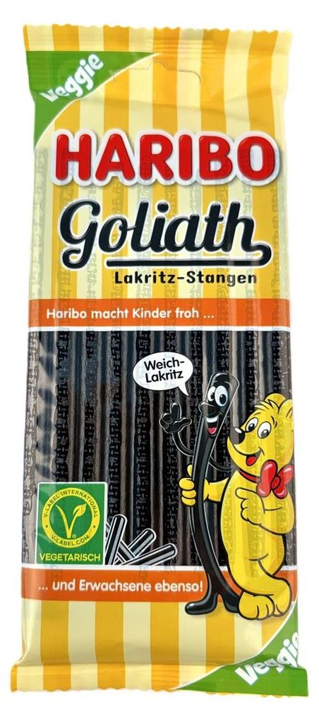 Haribo Goliath Lakritz Stangen 125g Produktbild 