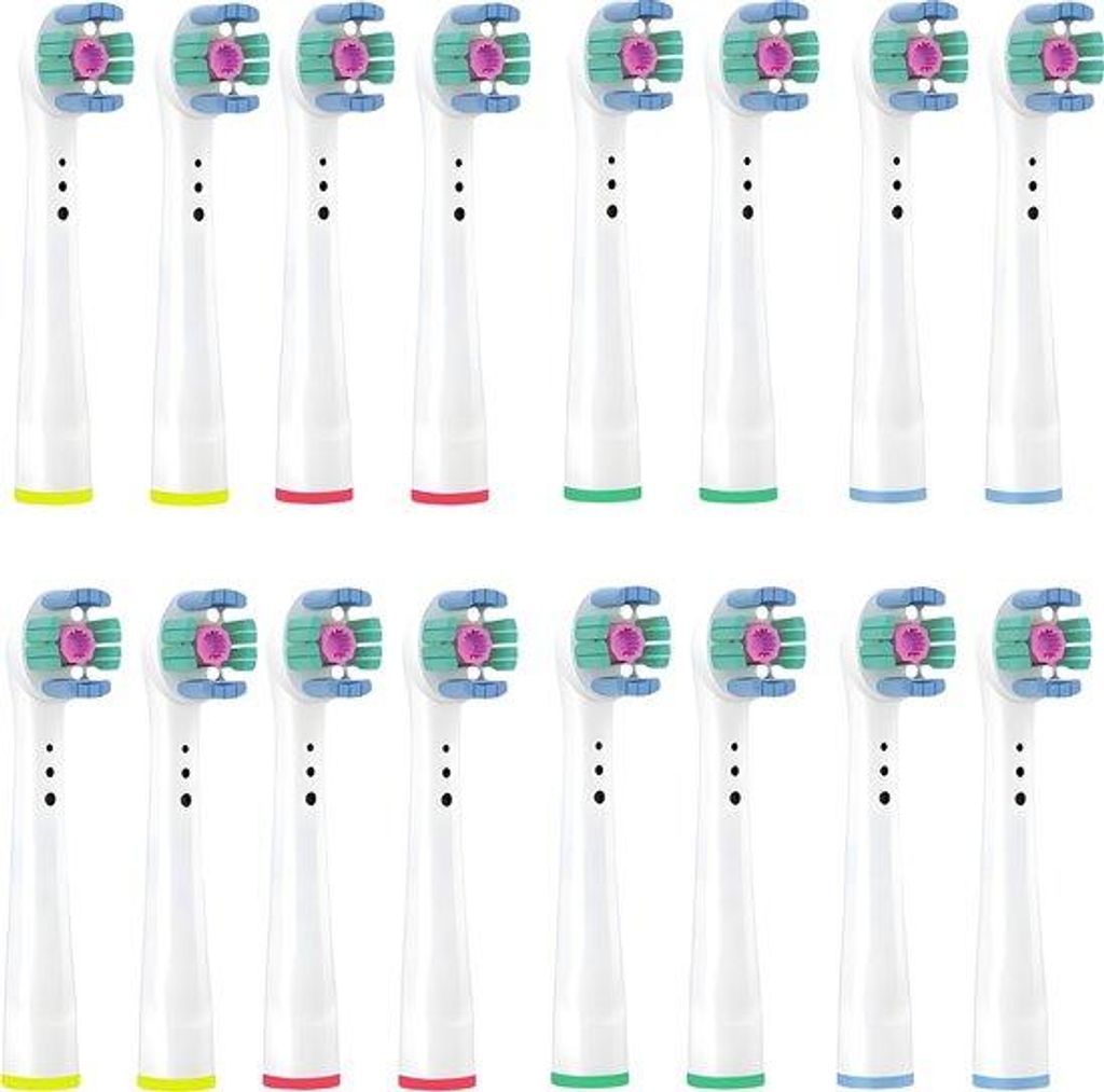 16 stuks Tandenborstelkoppen geschikt voor Oral-B 3D White Productafbeelding 