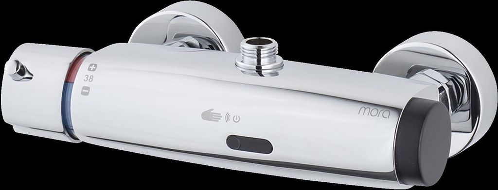 MORA tronic WMS, Duschthermostat Batteriebetrieb Chrom