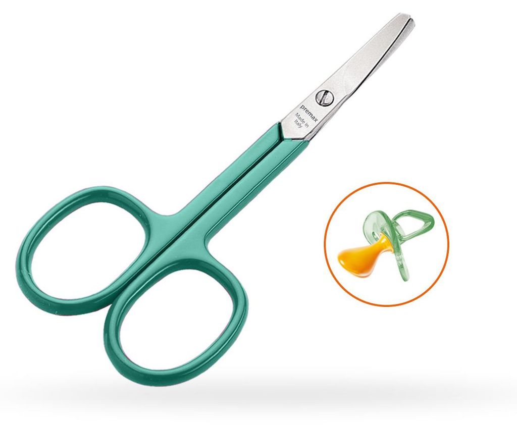 PREMAX Kinder-Nagelschere - Türkis - OMNIA Linie 87501 C50 Kohlenstoffstahl - vernickelt 10 cm - 4