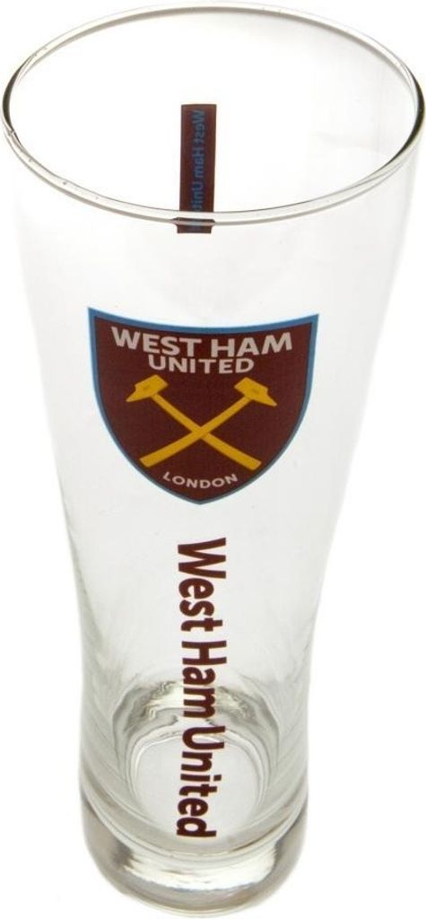 West Ham United FC - Bierglas TA2224 (Einheitsgröße) (Weinrot)