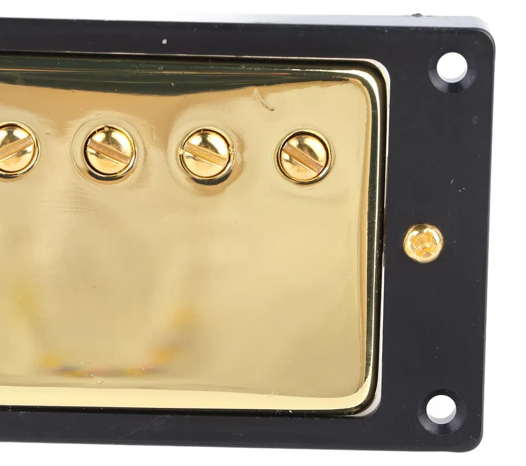 Micro Humbucker Métal Doré pour Guitare : Éliminez les Bruits Parasites - 14