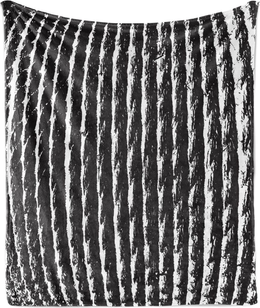 ABAKUHAUS Angeln Theme Weich Flanell Fleece Decke, Fischer Marine-Seil Verdrehte in einen Ring in Monochrom Entwurf, 175 x 230 cm, Charcoal Grau un...