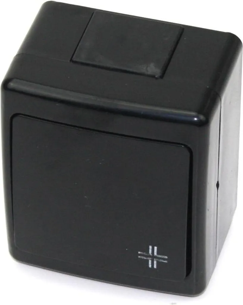 Interrupteur croisé IP44 BETA noir anti-humidité pour installation saillie
