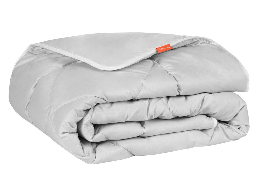 Kamelhaardecke 200 x 200 cm, Ganzjahresdecke, Bettdecke, Bezug aus Baumwolle, liebling