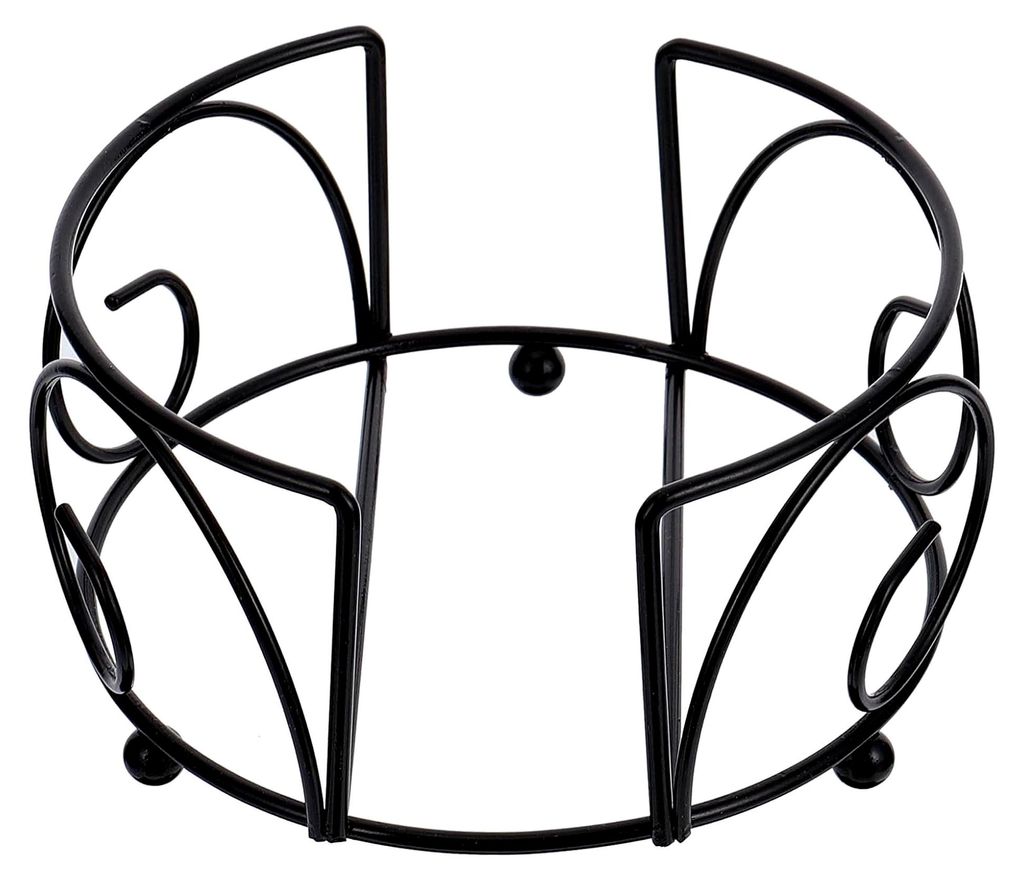 Runder Untersetzerhalter aus Metall für Tischset mit Öffnungen zum einfachen Entnehmen, Organizer für Getränkeuntersetzer in Küche und Haushalt