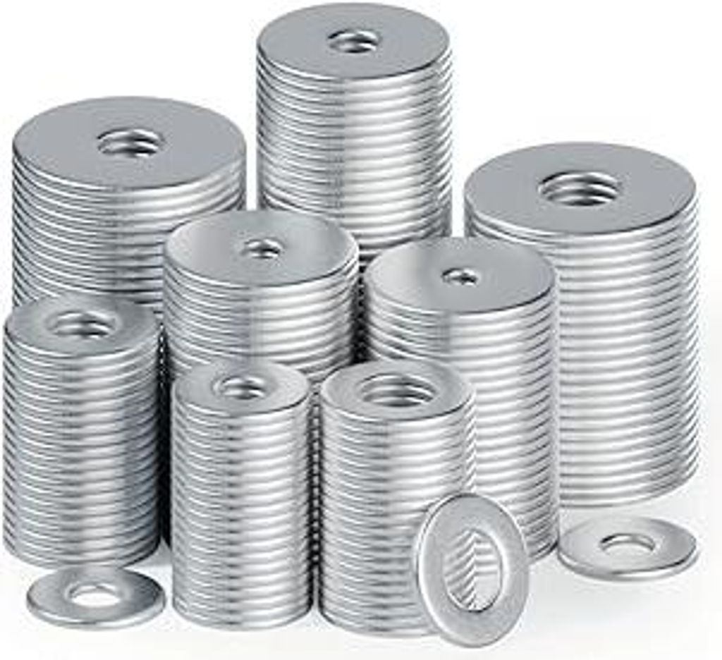 80 Stück Große Unterlegscheiben M5 Unterlegscheiben Edelstahl Beilagscheiben, Karosseriescheiben, Runde Unterlegscheibe M5 x 25mm, rostfreie Meta...