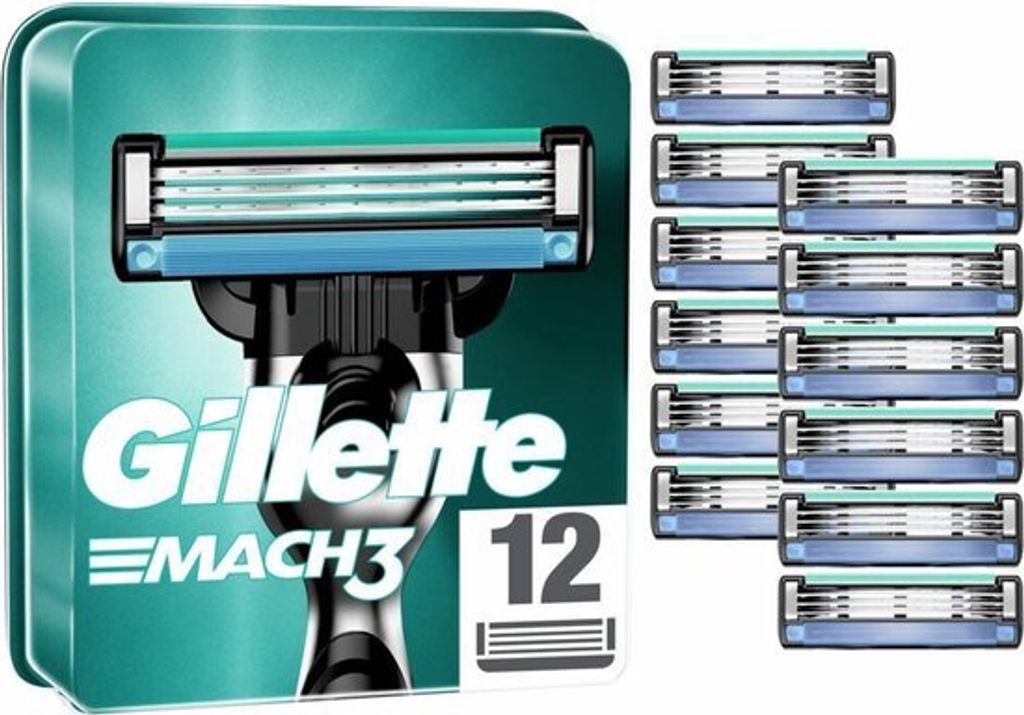 Gillette Rasierklingen Mach3 - 12 Klingen Produktbild 