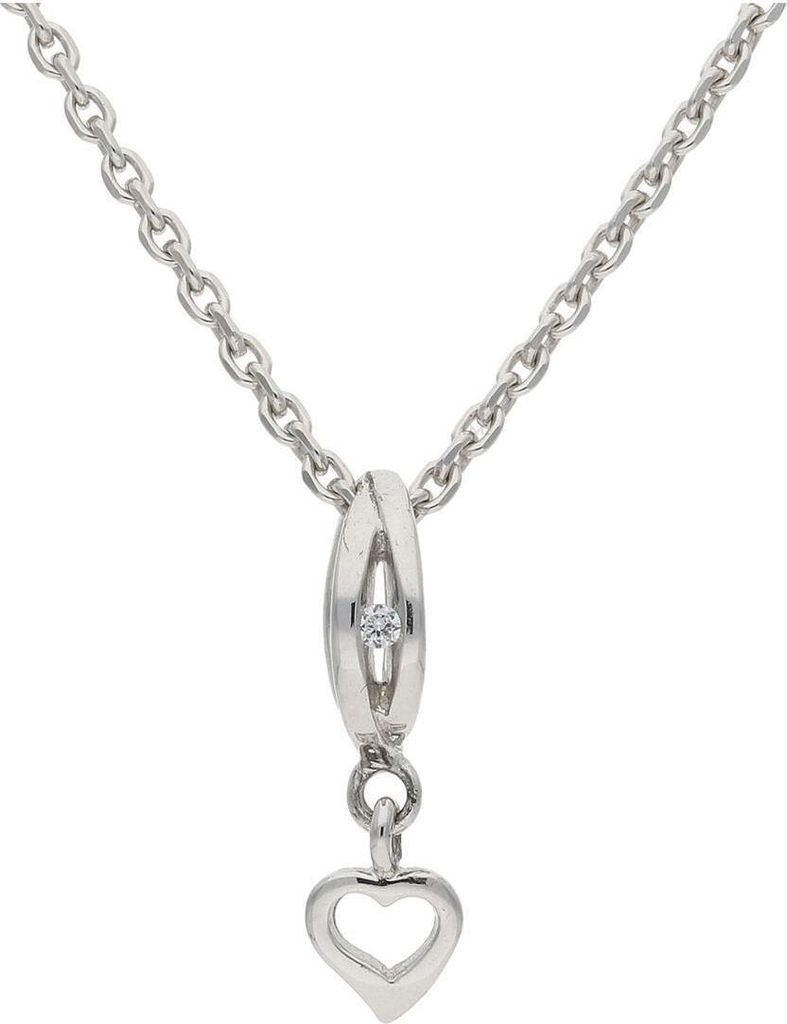 JuwelmaLux Anhänger 925/000 Sterling Silber Taufring mit Zirkonia JL20-02-0879