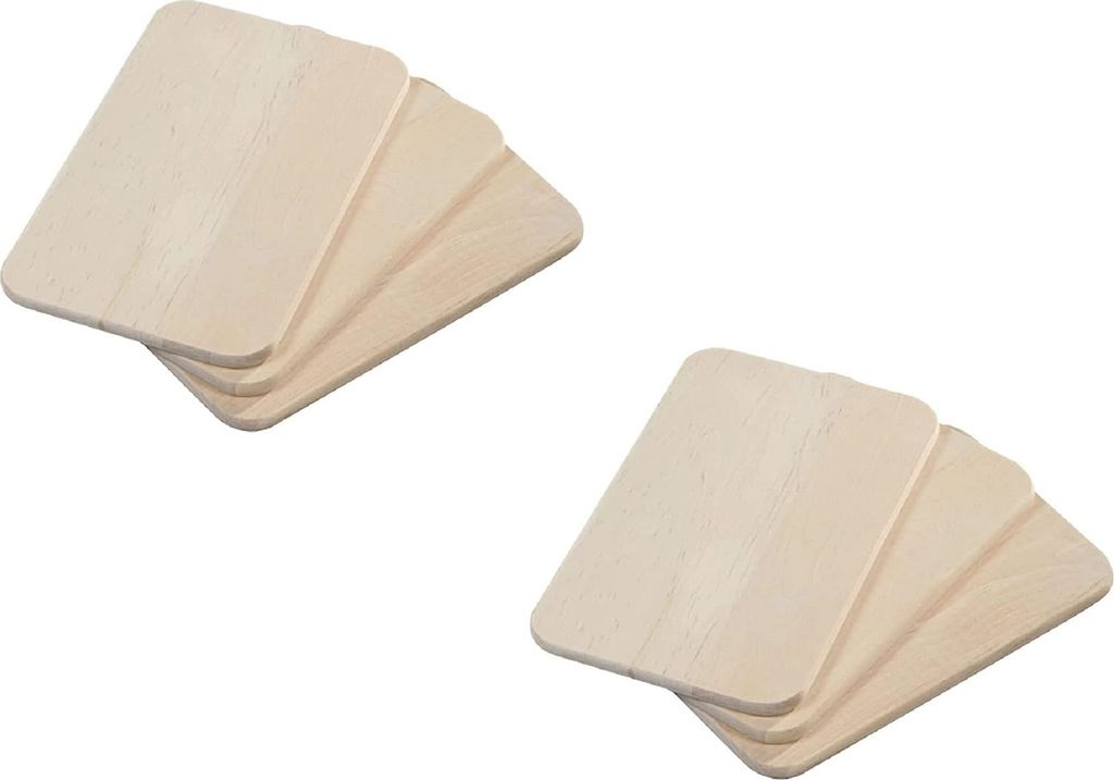 KESPER | Frühstücksbrettchen | 6er Pack | Birkenholz | Holz Produktbild 