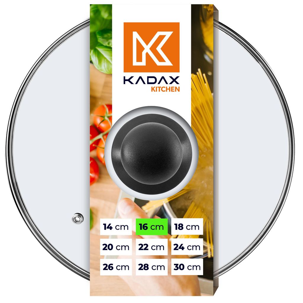 KADAX Glasdeckel, hitzebeständiger, mit Griff aus Produktbild 