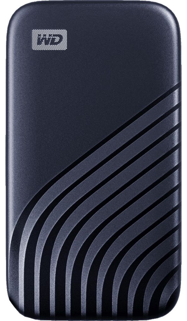 Western Digital My Passport, 1 TB, USB Typ-C, 3.2 Gen 2 (3.1 Gen 2), 1050 MB/s, Passwortschutz, Blau