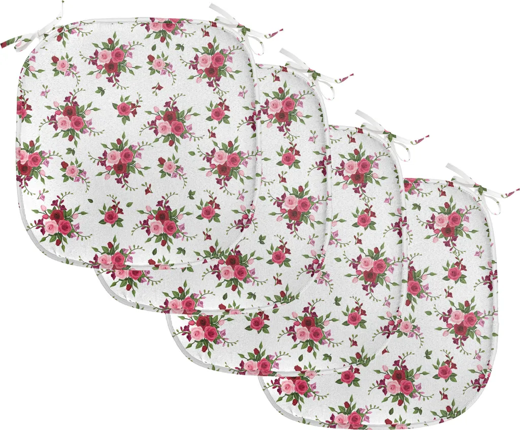 Cuscini Sedie Cucina 40x40 ABAKUHAUS - Impermeabili Rose Rubino