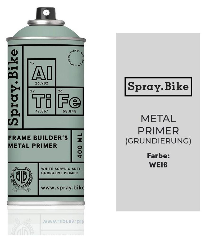 Spray.Bike Metal Primer P&F - Weiße Grundierung - 400ml Produktbild 