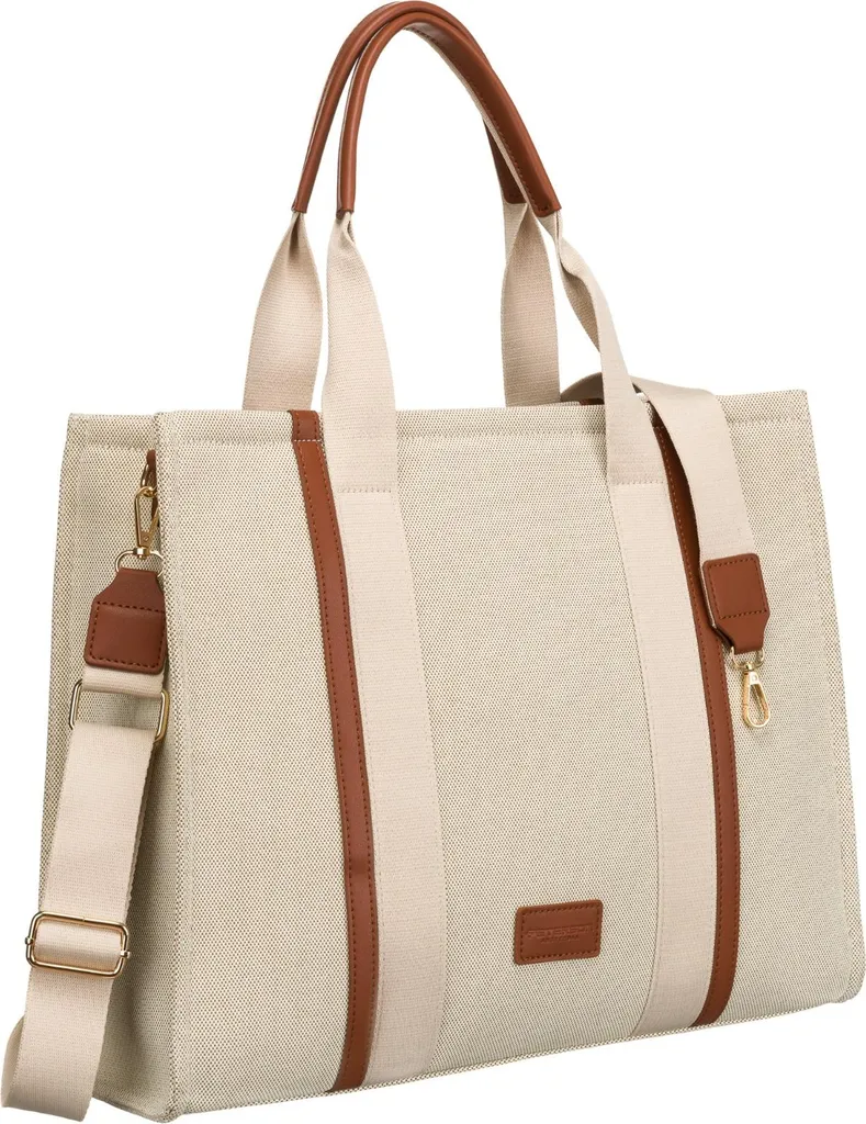 Borsa Peterson Zwang Brown-Beige per Donna | Shopping Bag Versatile
