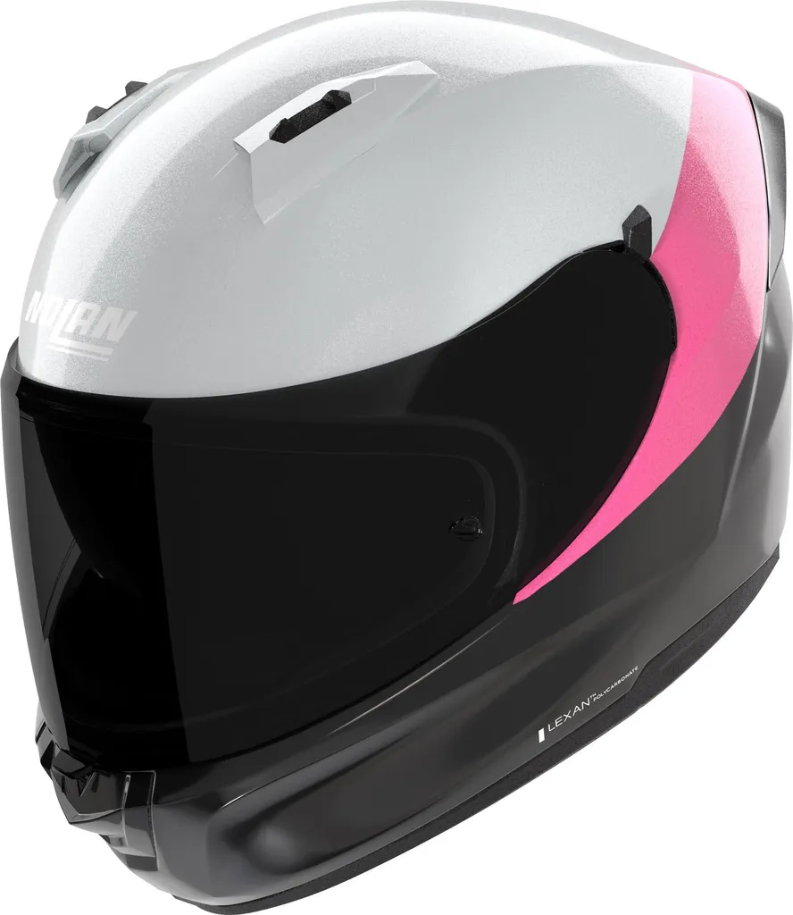 Nolan N60-6 Spécial Noir Rose - Casque moto intégral confortable Taille XS