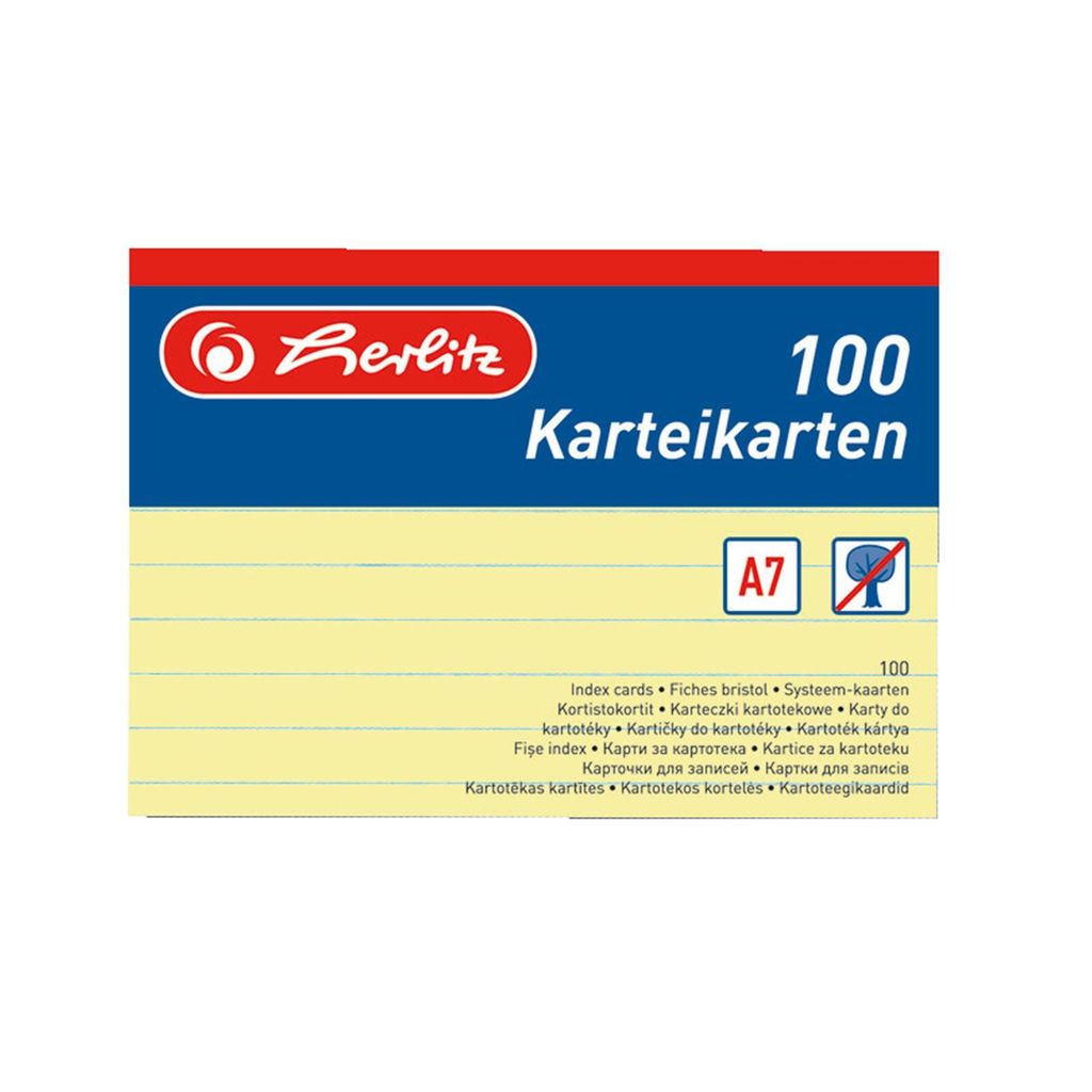 Herlitz 1150713, Gelb, 100 Blätter, 1 Stück(e) Produktbild 