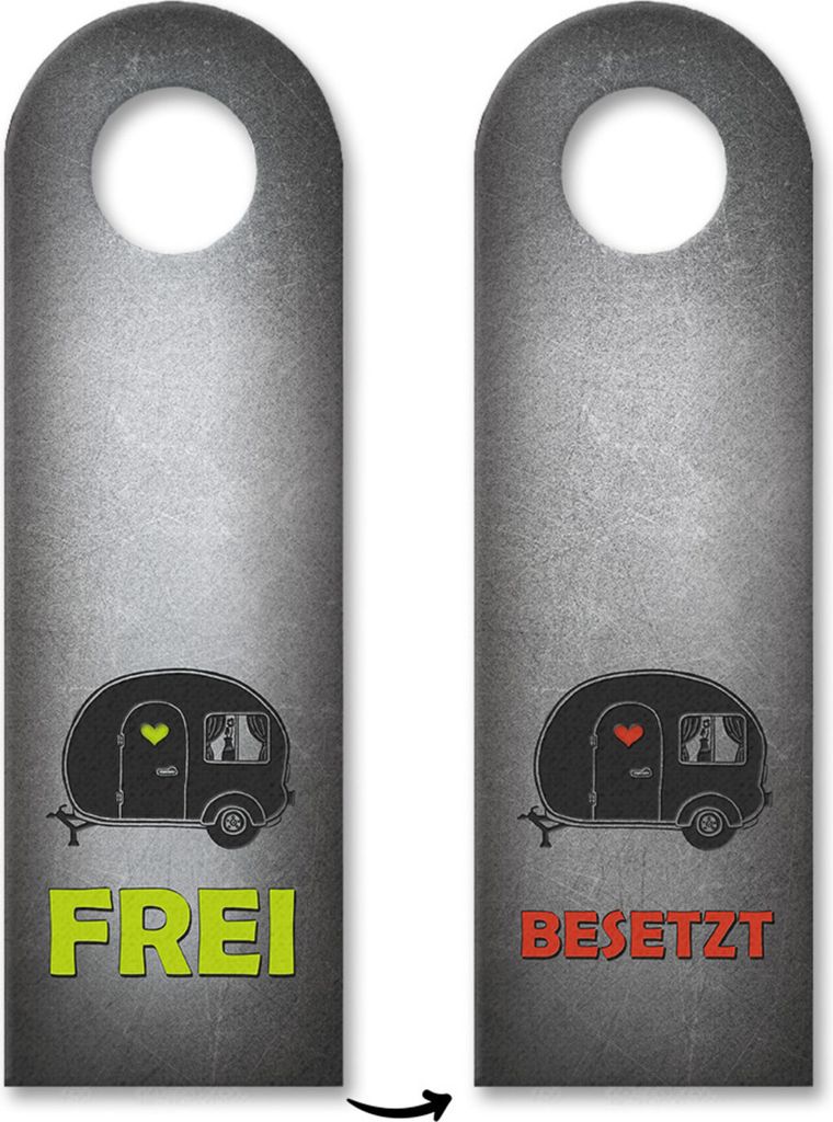 10x Frei oder Besetzt Camping-Türhänger mit Metal Muster Türhänger Türanhänger