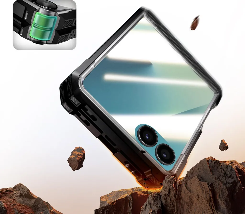 Coque rigide Galaxy Z Flip7 Supcase avec kickstand et grip robuste