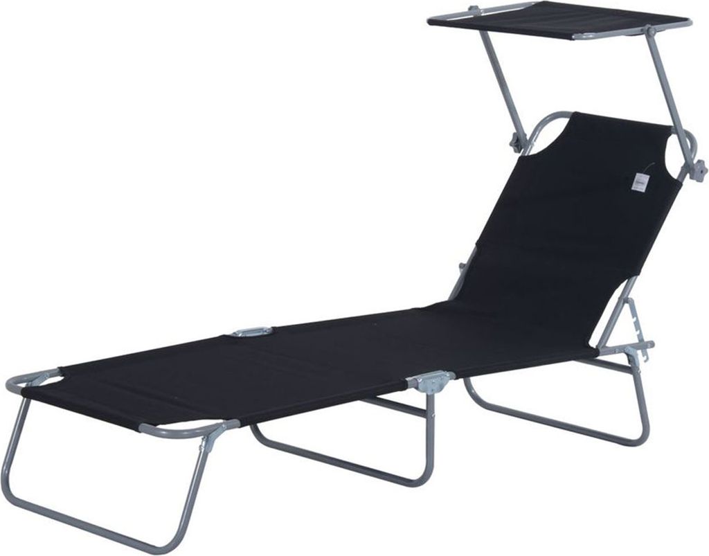 Outsunny Sonnenliege Gartenliege Relaxliege Dreibeinliege Produktbild 