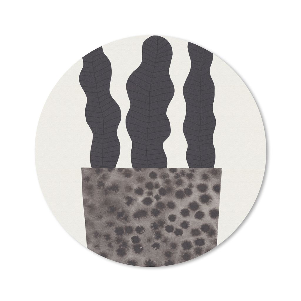 MuchoWow Mauspad Mousepad Vase - Pflanzen - Blumen - Pastell 50x50 cm - Mousepads - Maus Mat - Pad - Mausunterlage - Vinyl