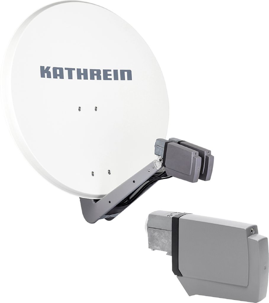 Kathrein CAS 90 ws Sat-Antenne multifeedfähig weiss - 4 Teilnehmer