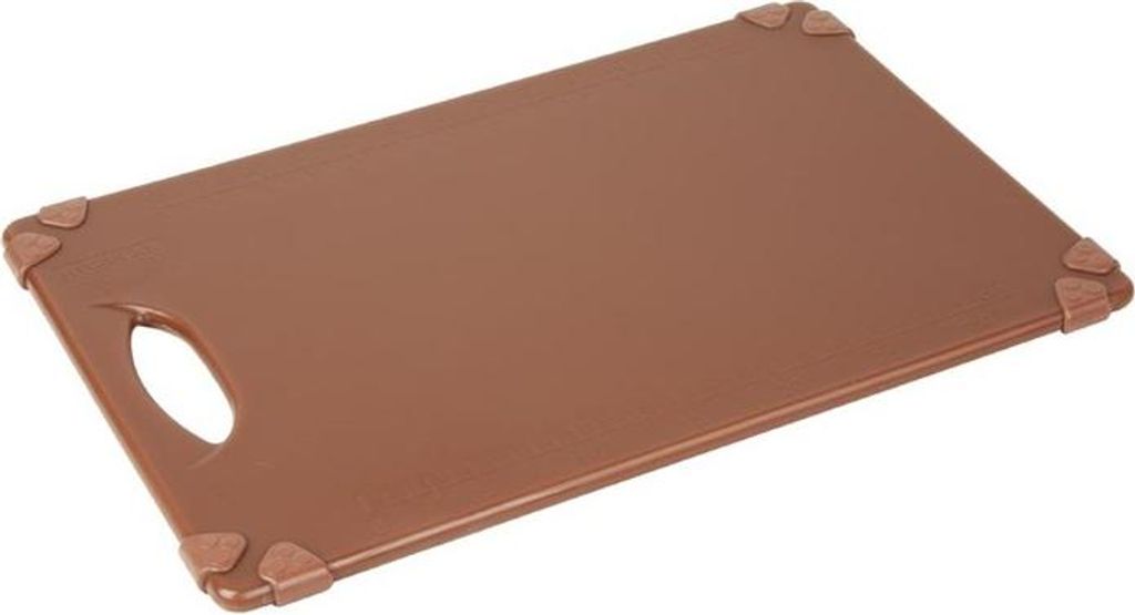 Hygiplas Gewerbliches Grip-Schneidebrett Braun 458x306mm