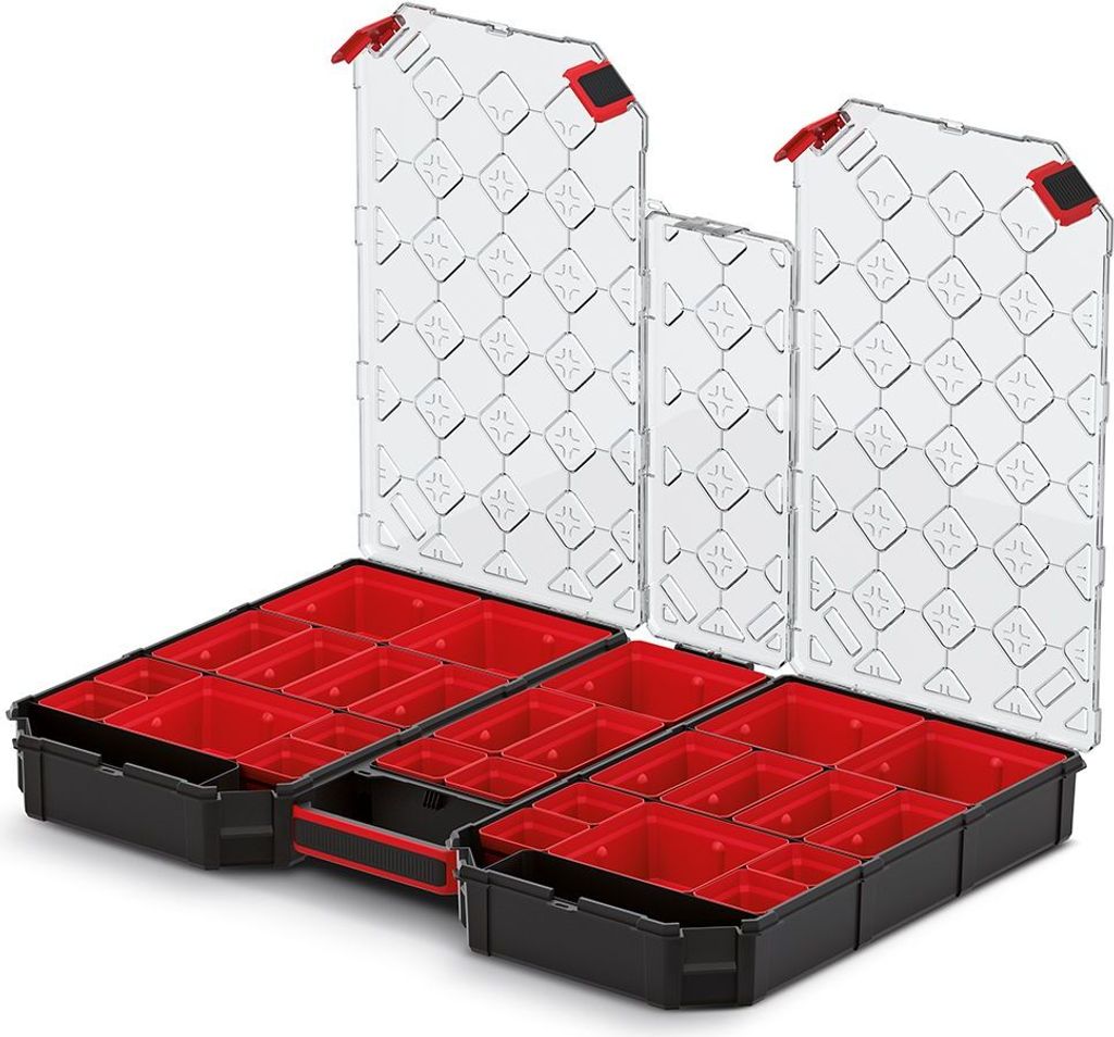 Kistenberg Sortimentsbox TAGER CARBO ORGANIZER KTGC60406B mit Bechern