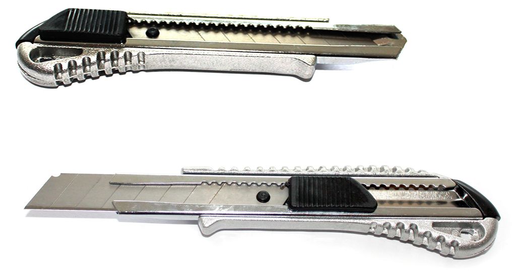 1 St Druckguss Alu Cuttermesser 18mm Universalmesser Cutter Teppichmesser