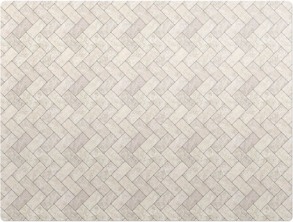 Fischgräten-Fliesenmuster – Bodenschutzmatte – Rutschfest – Schutzmatte für Büro – Vinylmatte – Stuhlunterlage – 120 x 90 cm