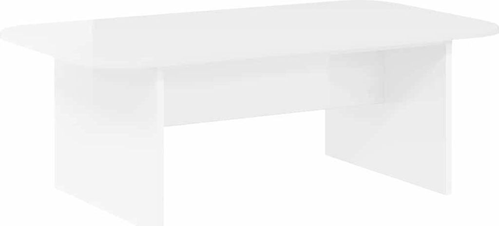 Couchtisch Hochglanz Weiß 93 x 53 x 33 cm Holzwerkstoff